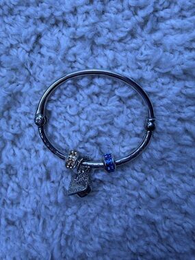 Silver Brighton Graduation Charm Bracelet